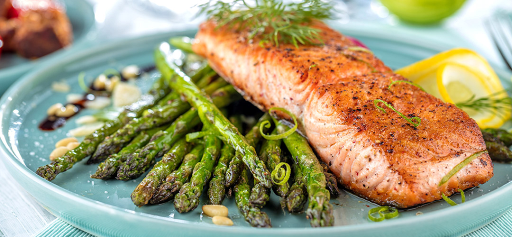 Grilled Salmon and Asparagus