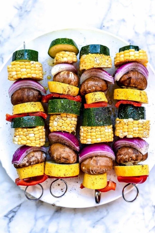 How to make Grilled Vegetables Skewers